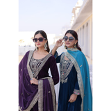 LW-9314 VELVET TOP-PANT WITH DUPATTA COLLECTION