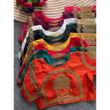 Phantom silk Blouse TEMPLE CODING, MOTI ZARI THREAD & AARI WORK