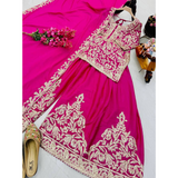 ZD- 10095 New Designer Party Top Sharara & Dupatta Set