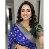 ZARI CUTWORK BORDER SEMI-SILK SAREE