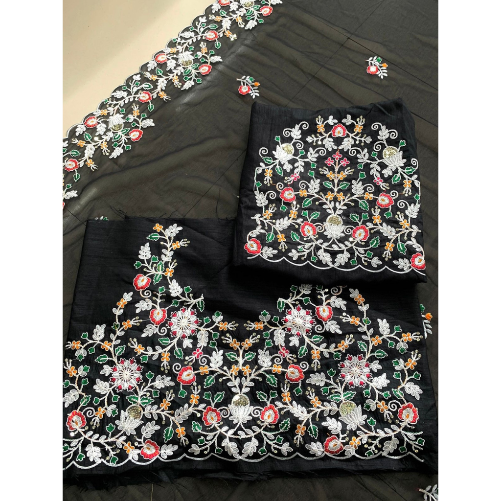 SANGAM Party Wear Soft Georgette Saree