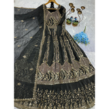 Noor Gold 1227 PARTY WEAR LONG TOP WITH LEHANGA