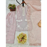 HK-1703 New Designer Collection In Roman Silk Top-Farshi Salwar