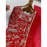 SRK-5302New Designer Party Wear Look Top-Plazzo and Dupatta