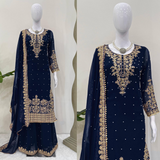 SRK-5901 Designer Look Top- Sharara Party Wear Designer Sharara Suits