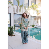 LW-9319 READYMADE TOP-PANT WITH BATWA