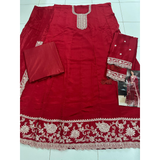 VINAY Embroidered Silk Anarkali Suit