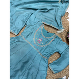 7STAR Girl's Floral Elite Design Thread Work Anarkali Kurta Set