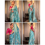 BEAUTIFUL RICH PALLU & JACQUARD WORK ON ALL OVER THE SAREE