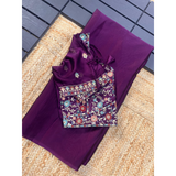 GEORGETTE EMBROIDERED Sarees Ready Blouse