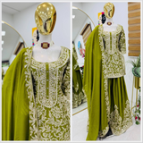 ZD- 10095 New Designer Party Top Sharara & Dupatta Set