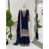 SRK-5901 Designer Look Top- Sharara Party Wear Designer Sharara Suits