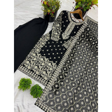 Sequence Party Wear Look Top-Palazzo Set SRK-5238