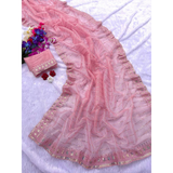 Pastel Tissue Silk Saree