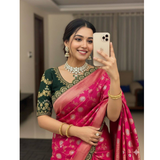 ZARI CUTWORK BORDER SEMI-SILK SAREE