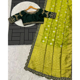 ZARI CUTWORK BORDER SEMI-SILK SAREE