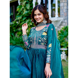 New Festival Long Gown & Duptta