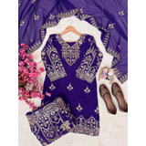 LC- 1458 LAUNCHED KURTI & FLARED SHARARA SET