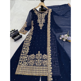 SRK-5901 Designer Look Top- Sharara Party Wear Designer Sharara Suits