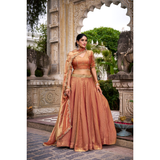 Lehenga Collection- PASTEL COLOR FENDI STYLE LEHENGA SIZE 40-42 READY