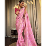 BEAUTIFUL RICH PALLU & JACQUARD WORK ON ALL OVER THE SAREE