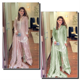 HK-1703 New Designer Collection In Roman Silk Top-Farshi Salwar