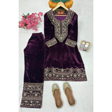 LC-1328 LAUNCHING NEW DESIGNER VELVET SUIT
