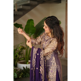 AAYANA-2 Designer Embroidered Top Sharara Palazzo Dupatta Set