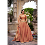 Lehenga Collection- PASTEL COLOR FENDI STYLE LEHENGA SIZE 40-42 READY