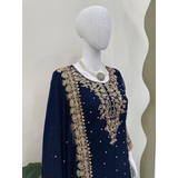 SRK-5901 Designer Look Top- Sharara Party Wear Designer Sharara Suits