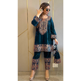 LC-1328 LAUNCHING NEW DESIGNER VELVET SUIT