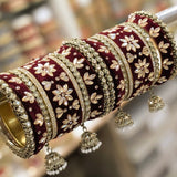 Velvet Style Bangle Chuda Set