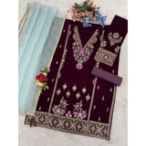 D-NO 1320 FANCY VELVET SUITS PLUS SIZE 50-52