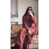 Chikankari Style Top Palazzo & Dupatta Set