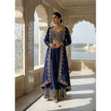 VF 226 INDOWESTERN PLAZO CHOLI SET