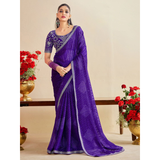 A89- BANDHNI SAREE WITH EMBROIDERY STITCHED BLOUSE