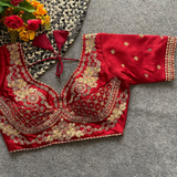 SABYASACHI NECK BRIDAL BLOUSE