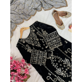 LC-1389 NEWLY LAUNCHED KURTI-PANT SET IN BEAUTIFUL VELVET