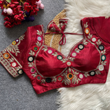 Fancy Design NAVRATRI RUHI FASHION REAL MIRROR WORK Blouse