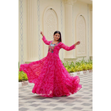 Bandhini Special Gamthi Work Gown