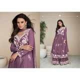 VAMIKA RAYON CHIKANKARI STYLE PLAZO SETS