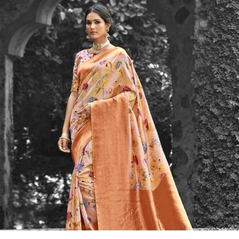 Varalaxmi Floral Silk Sarees