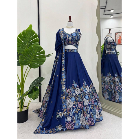 Heavy Embroidery Sequence Lehenga