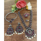 Oxidised stone Jewelry Sets