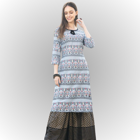 Kurti plazzo Set