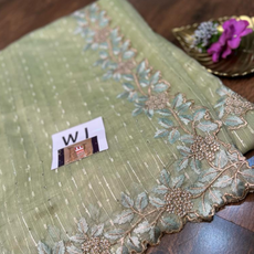 PASTEL Khadi Silk Net Saree
