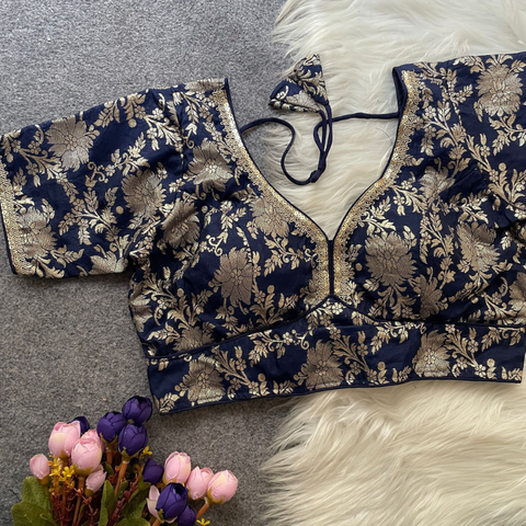 RUHI FASHION-PINKI20 Zari Work BLOUSE SIZE 38-40