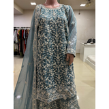Beautiful PASTEL COLORS Handwork Sharara suits