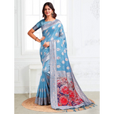 NEW LAUNCH SUHANI VT-62042 *PRINTED FLORAL ORGANZA SAREES