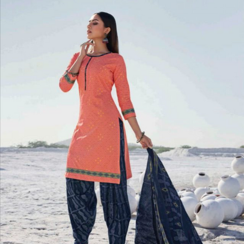 Patiala Style Cotton Dress